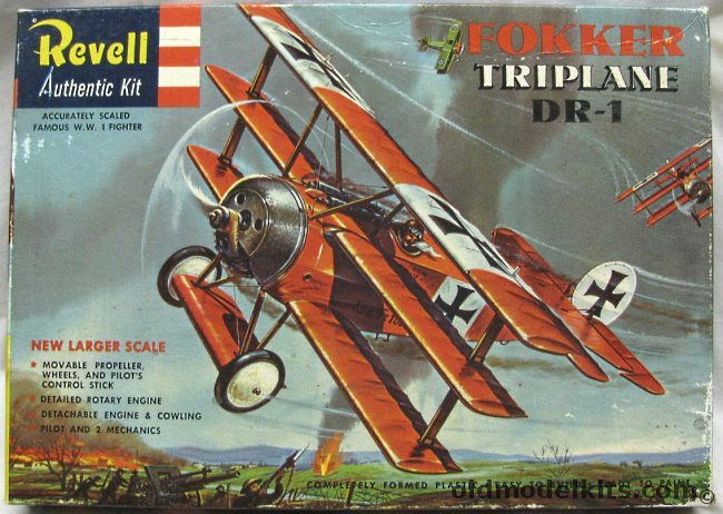 Revell 1/28 Fokker Triplane DR-1 'S' Issue, H270-198 plastic model kit